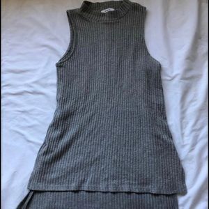 Anthropologie Grey Tank Top